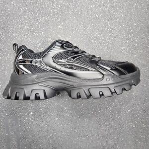 Dream Pairs Womens Chunky Athletic Sneakers Black Dad Shoes Rugged Sole Size